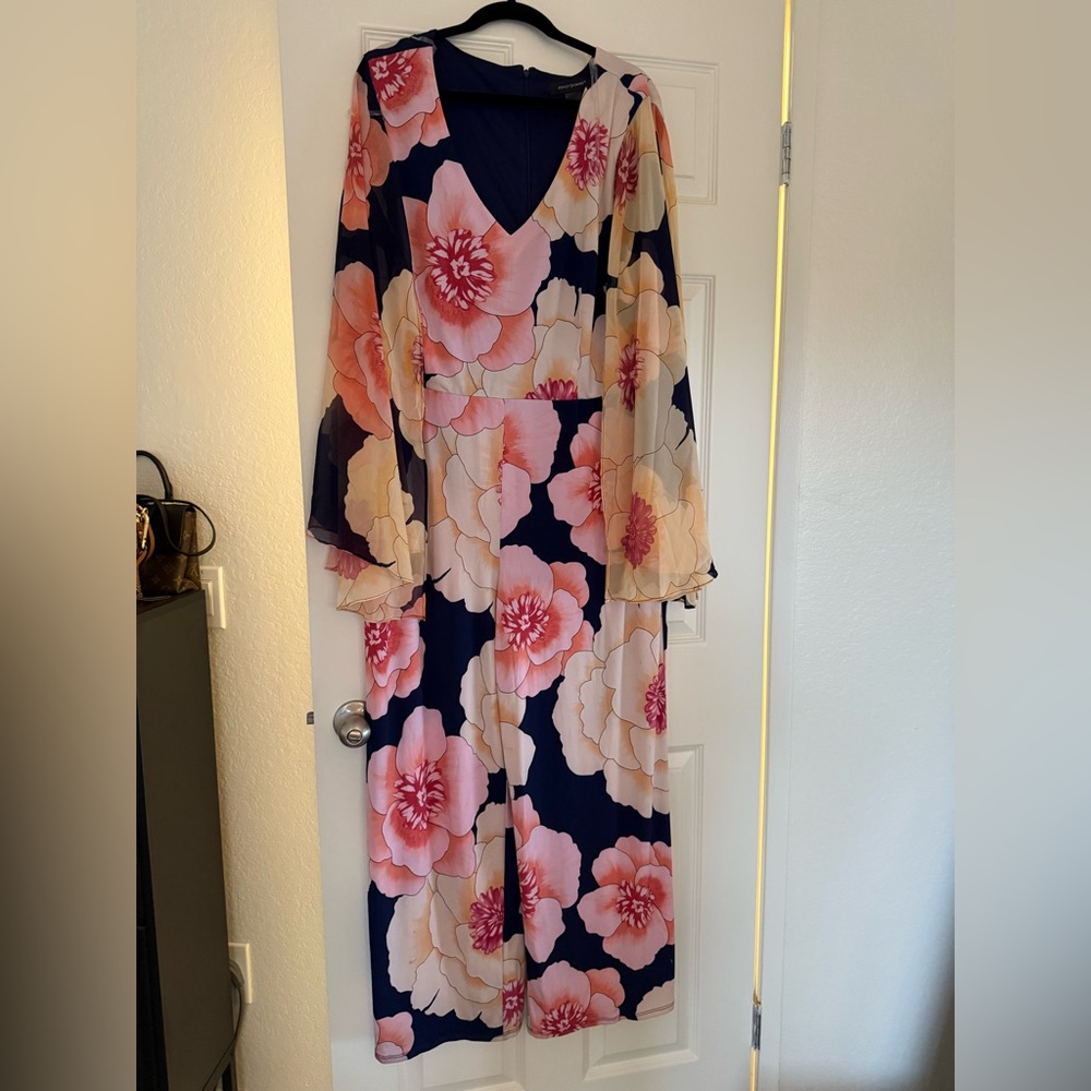 ASHLEY STEWART FLORAL JUMPSUIT